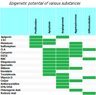 Effects of nutrients on cancer cell characteristics