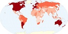 Захворюваність на рак молочної залози в різних країнах планети